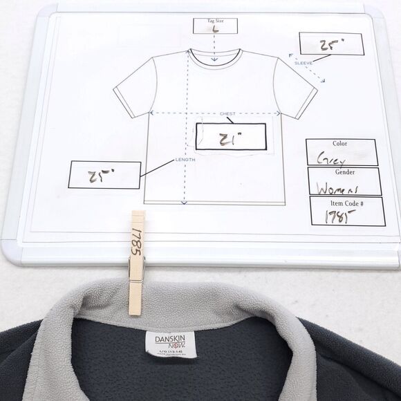 Danskin Now Pullover Athletic Long Sleeve Jacket Womens Size Large L Gray - Picture 8 of 8